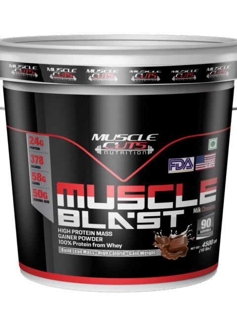 Muscle Blast Gainer 4500gm, Milk Chocolate, 10lbs