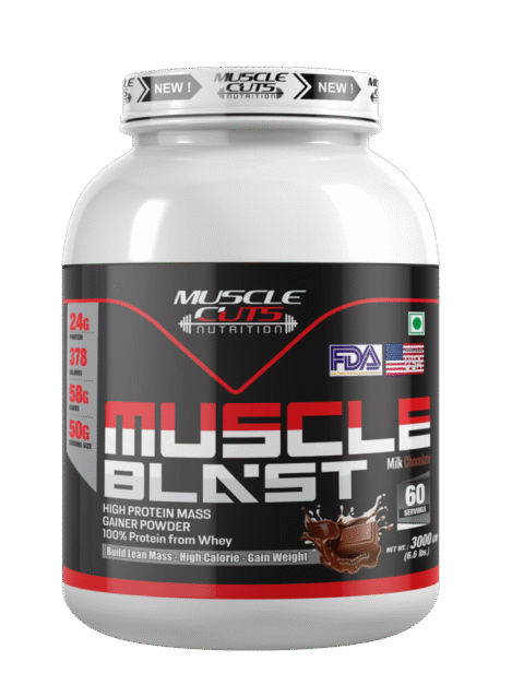 Muscle Blast Gainer 3000gm, Milk Chocolate, 6lbs
